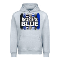 Heather Grey Back the blue brushstrokes Urban Hoodie - Neo Western