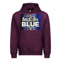 Mauve Wine Back the blue brushstrokes Urban Hoodie - Neo Western