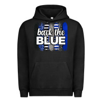 Pigment Black Back the blue brushstrokes Urban Hoodie - Neo Western