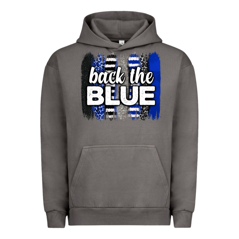 Back The Blue Brushstrokes Urban Hoodie by Neo Western | Teevron