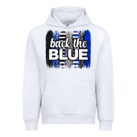 White Back the blue brushstrokes Urban Hoodie - Neo Western