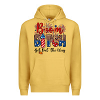 Antique Gold Boom bitch get out the way Premium Hoodie - Neo Western