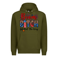 Army Green Boom bitch get out the way Premium Hoodie - Neo Western