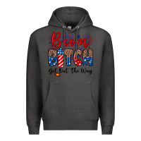 Charcoal Heather Boom bitch get out the way Premium Hoodie - Neo Western