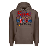 Coffee Boom bitch get out the way Premium Hoodie - Neo Western