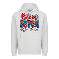 Dove Grey Boom bitch get out the way Premium Hoodie - Neo Western