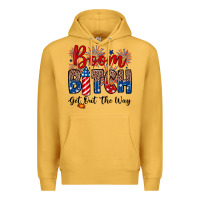 Mustard Boom bitch get out the way Premium Hoodie - Neo Western