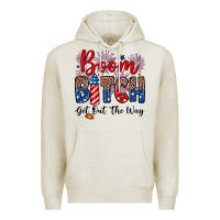 Oatmeal Heather Boom bitch get out the way Premium Hoodie - Neo Western