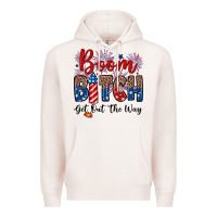 Pale Pink Boom bitch get out the way Premium Hoodie - Neo Western