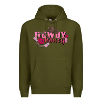 Army Green howdy honey valentine's day Premium Hoodie - FaDigitalArtStudio