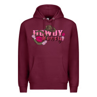 Burgundy howdy honey valentine's day Premium Hoodie - FaDigitalArtStudio