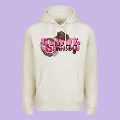 Howdy Honey Valentine's Day Premium Hoodie Designed By Fadigitalartstudio