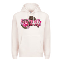 Pale Pink howdy honey valentine's day Premium Hoodie - FaDigitalArtStudio