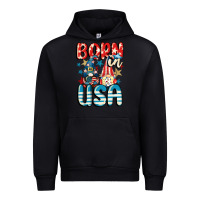 Black Born in USA gnomes 4th of July Urban Hoodie - CowGirlArtShop
