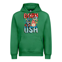 Emerald Born in USA gnomes 4th of July Urban Hoodie - CowGirlArtShop