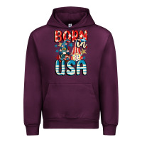 Mauve Wine Born in USA gnomes 4th of July Urban Hoodie - CowGirlArtShop