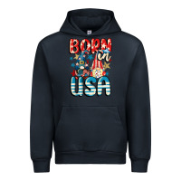 Navy Born in USA gnomes 4th of July Urban Hoodie - CowGirlArtShop