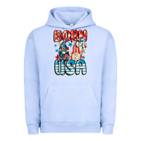 Pigment Grape Ice Born in USA gnomes 4th of July Urban Hoodie - CowGirlArtShop