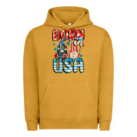Pigment Peanut Butter Born in USA gnomes 4th of July Urban Hoodie - CowGirlArtShop