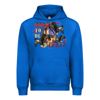 Cobalt Born to be free 4th of july Urban Hoodie - CowGirlArtShop