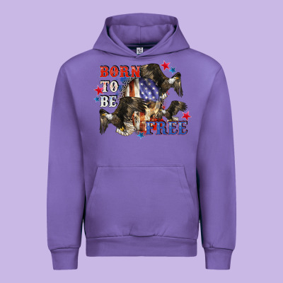 Born To Be Free 4th Of July Urban Hoodie Designed By Cowgirlartshop
