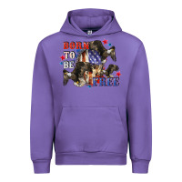 Tulip Born to be free 4th of july Urban Hoodie - CowGirlArtShop