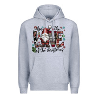 Heather Grey for the love of the christmas Premium Hoodie - CowhideDigitalArt