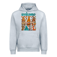 Heather Grey welcome fall gnome Urban Hoodie - HRA Design Shop