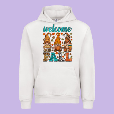 Welcome Fall Gnome Urban Hoodie Designed By Hra Design Shop