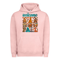 Pigment Salmon welcome fall gnome Urban Hoodie - HRA Design Shop