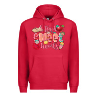 Cardinal i teach sweet hearts valentine's day teacher Premium Hoodie - FaDigitalArtStudio