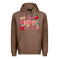 Chestnut i teach sweet hearts valentine's day teacher Premium Hoodie - FaDigitalArtStudio