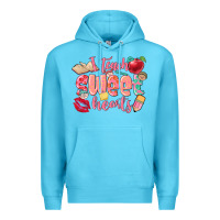 Ocean Blue i teach sweet hearts valentine's day teacher Premium Hoodie - FaDigitalArtStudio