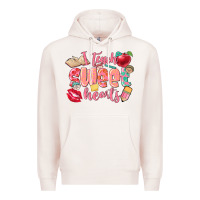 Pale Pink i teach sweet hearts valentine's day teacher Premium Hoodie - FaDigitalArtStudio