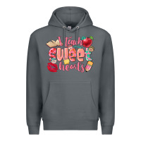 Rock i teach sweet hearts valentine's day teacher Premium Hoodie - FaDigitalArtStudio