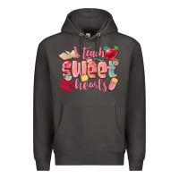 Smoke i teach sweet hearts valentine's day teacher Premium Hoodie - FaDigitalArtStudio