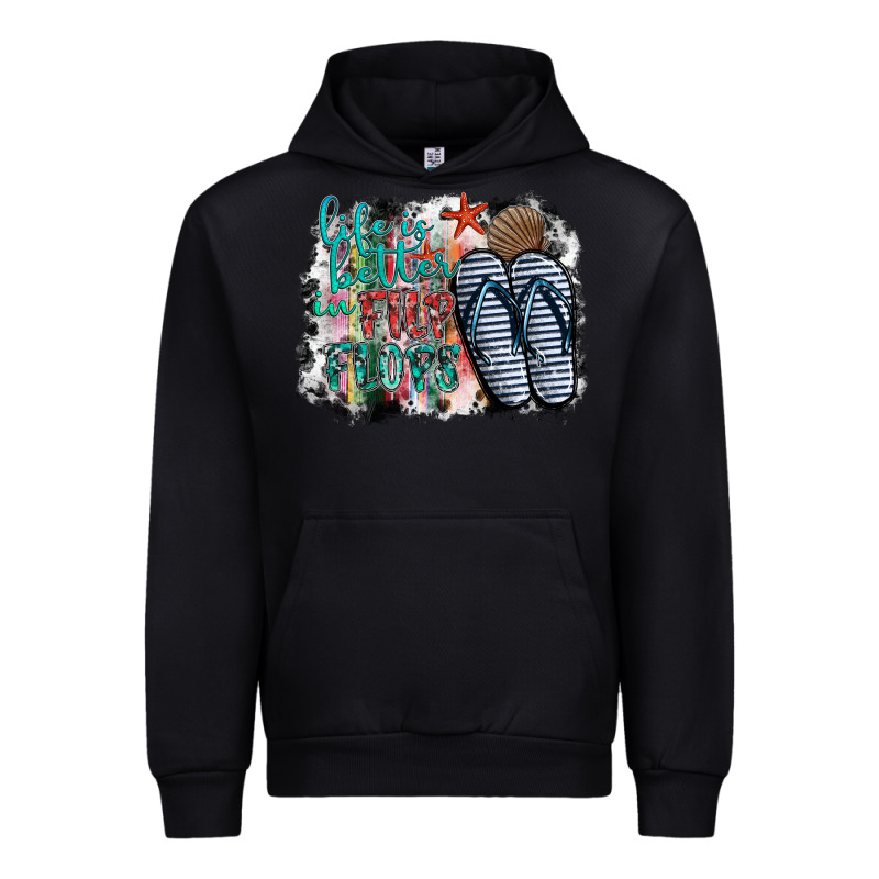 Life Is Better In Fılp Flops Urban Hoodie by SublimationCraftShop | Teevron