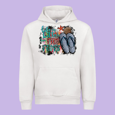 Life Is Better In Fılp Flops Urban Hoodie Designed By Sublimationcraftshop