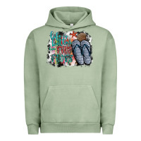 Pigment Oil Green life is better in fılp flops Urban Hoodie - SublimationCraftShop