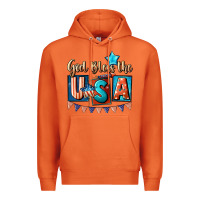 Carrot God bless the USA 4th of july Premium Hoodie - CowGirlArtShop