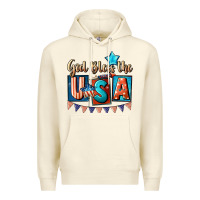 Sandshell God bless the USA 4th of july Premium Hoodie - CowGirlArtShop