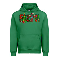 Emerald christmas faith with cross Urban Hoodie - CowhideDigitalArt