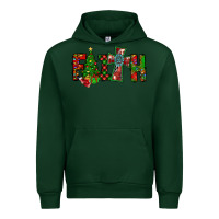 Forest Green christmas faith with cross Urban Hoodie - CowhideDigitalArt
