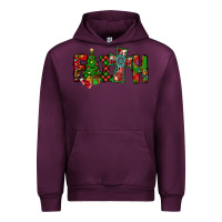Mauve Wine christmas faith with cross Urban Hoodie - CowhideDigitalArt