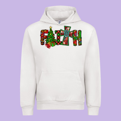 Christmas Faith With Cross Urban Hoodie Designed By Cowhidedigitalart