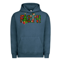 Pigment Midnight Navy christmas faith with cross Urban Hoodie - CowhideDigitalArt