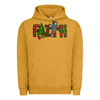 Pigment Peanut Butter christmas faith with cross Urban Hoodie - CowhideDigitalArt