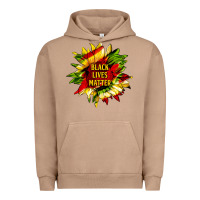 Pigment Burro black lives matter sunflower Urban Hoodie - HRA Design Shop