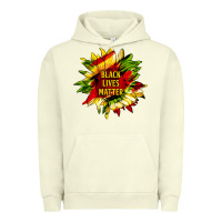 Pigment Pistachio black lives matter sunflower Urban Hoodie - HRA Design Shop