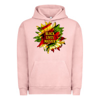 Pigment Salmon black lives matter sunflower Urban Hoodie - HRA Design Shop